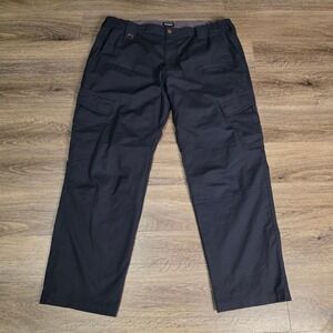 CQR 40W 30L Tactical Cargo Pants Mens Navy Blue Excellent Ripstop Work Trousers